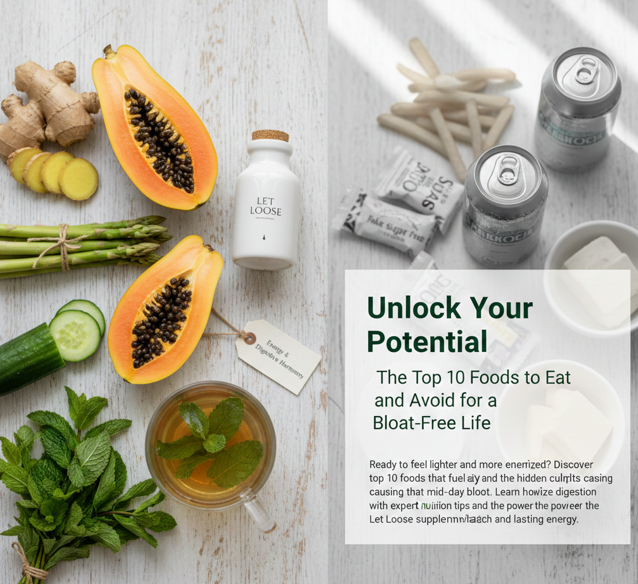 Unlock Your Energy Potential: The Top 10 Foods to Eat and Avoid for a Bloat-Free Life
