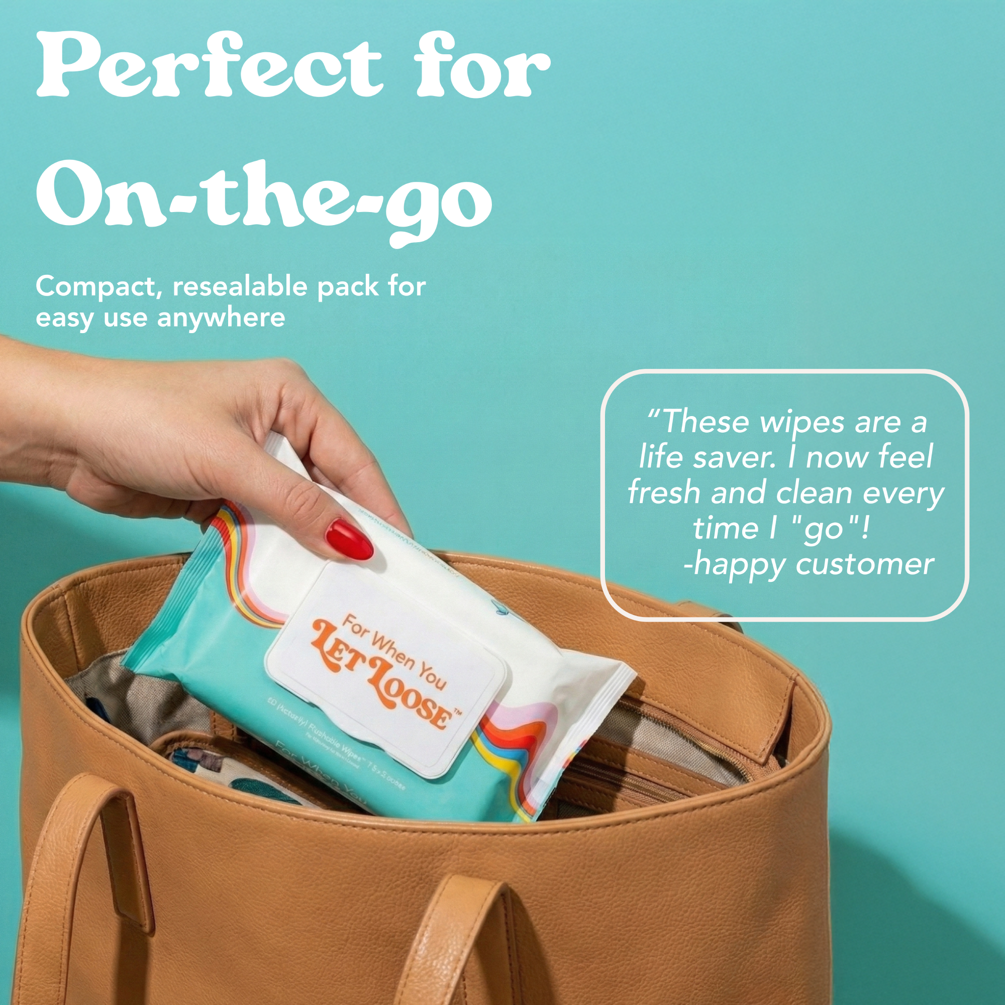 Flushable Wipes - For When You Let Loose