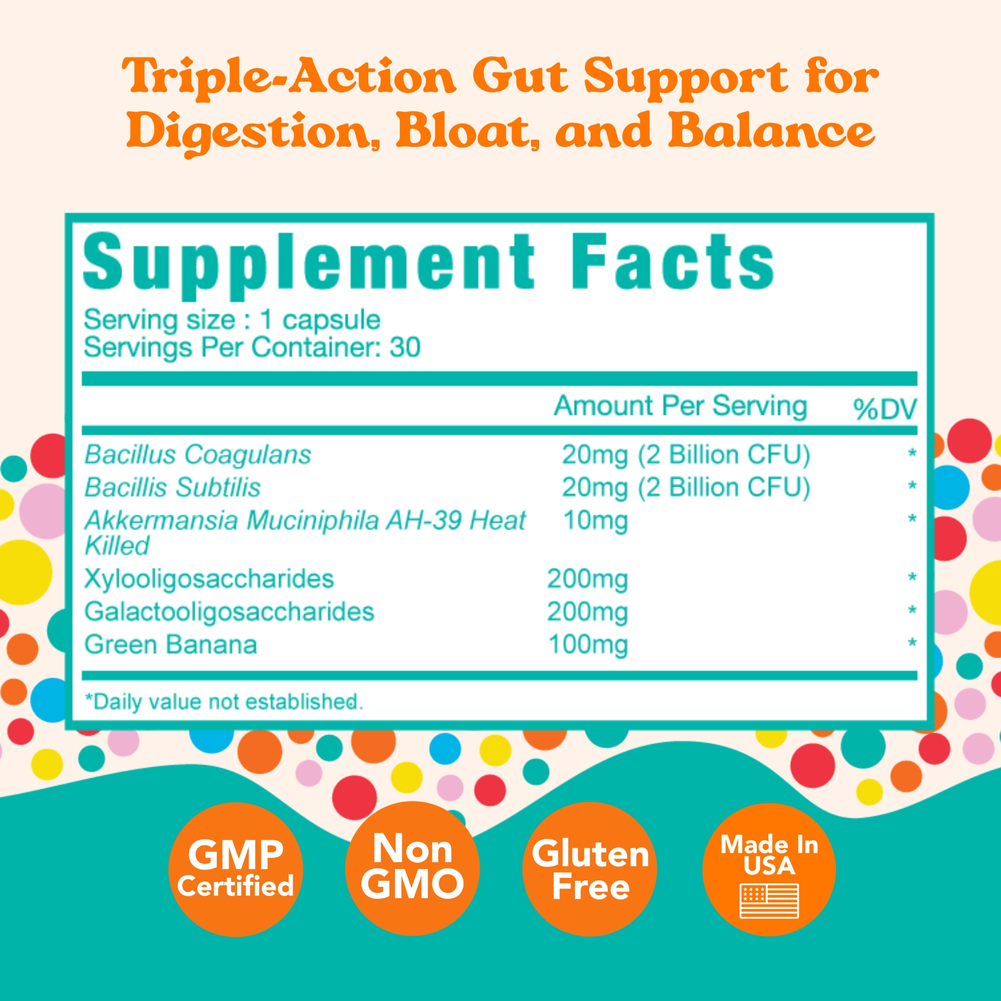 Advanced Daily TrioBiotic: Complete Pre + Pro + Postbiotic Support