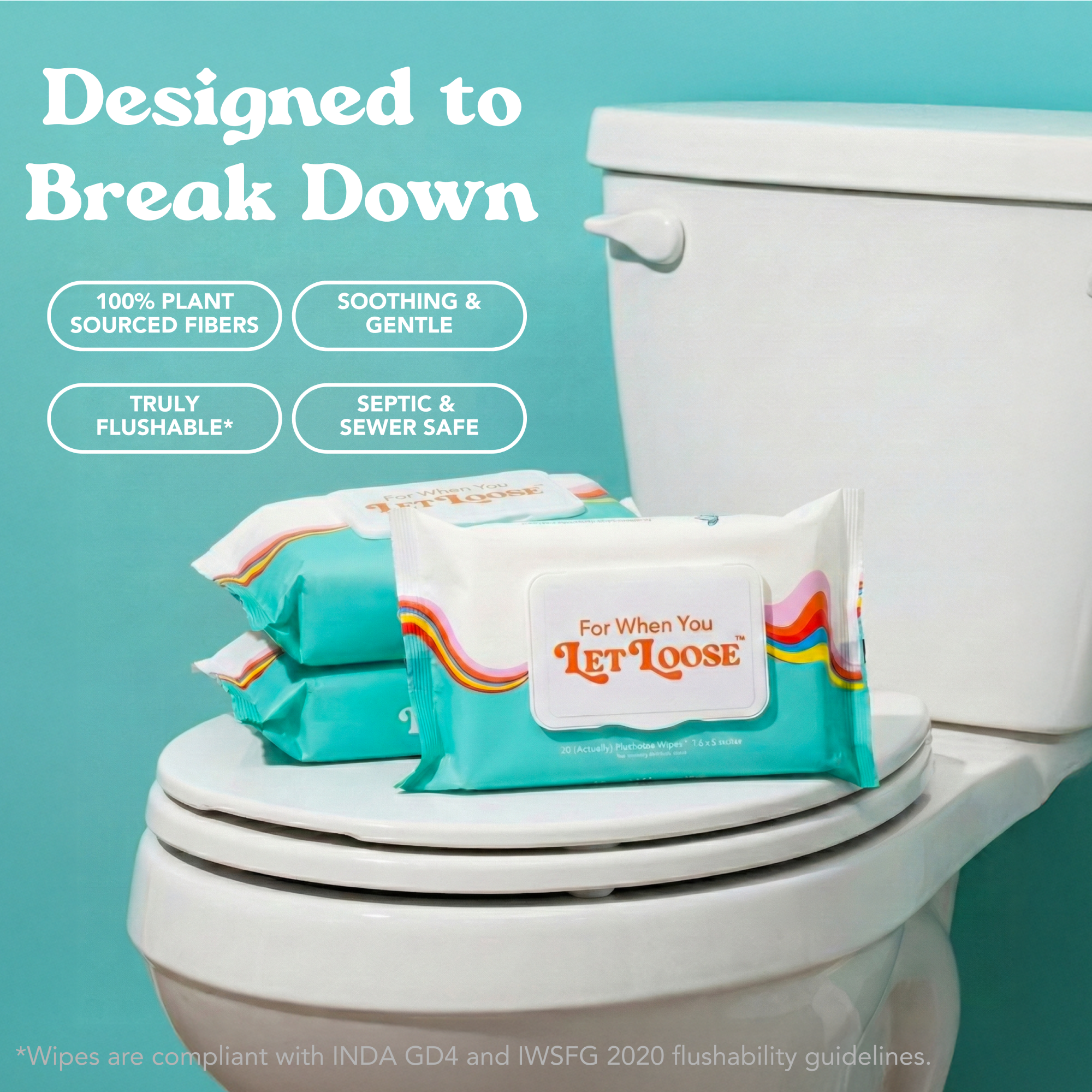 Flushable Wipes - For When You Let Loose