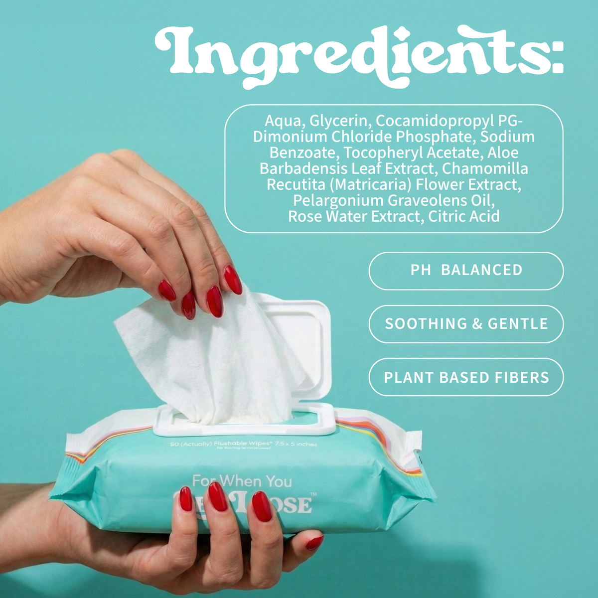 Flushable Wipes - For When You Let Loose