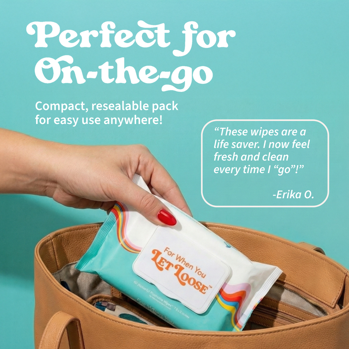 Flushable Wipes - For When You Let Loose